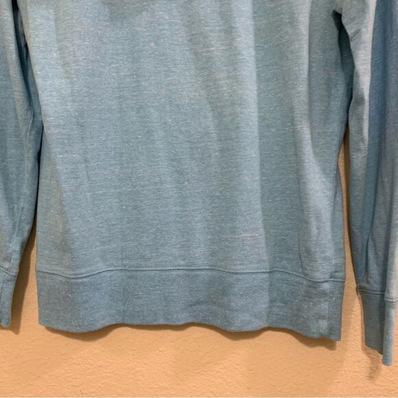 CHAMPION HOODIE WOMEN’S SMALL BLUE KANGAROO POCKETS SWEATSHIRT POP OVER. - Picture 6 of 12